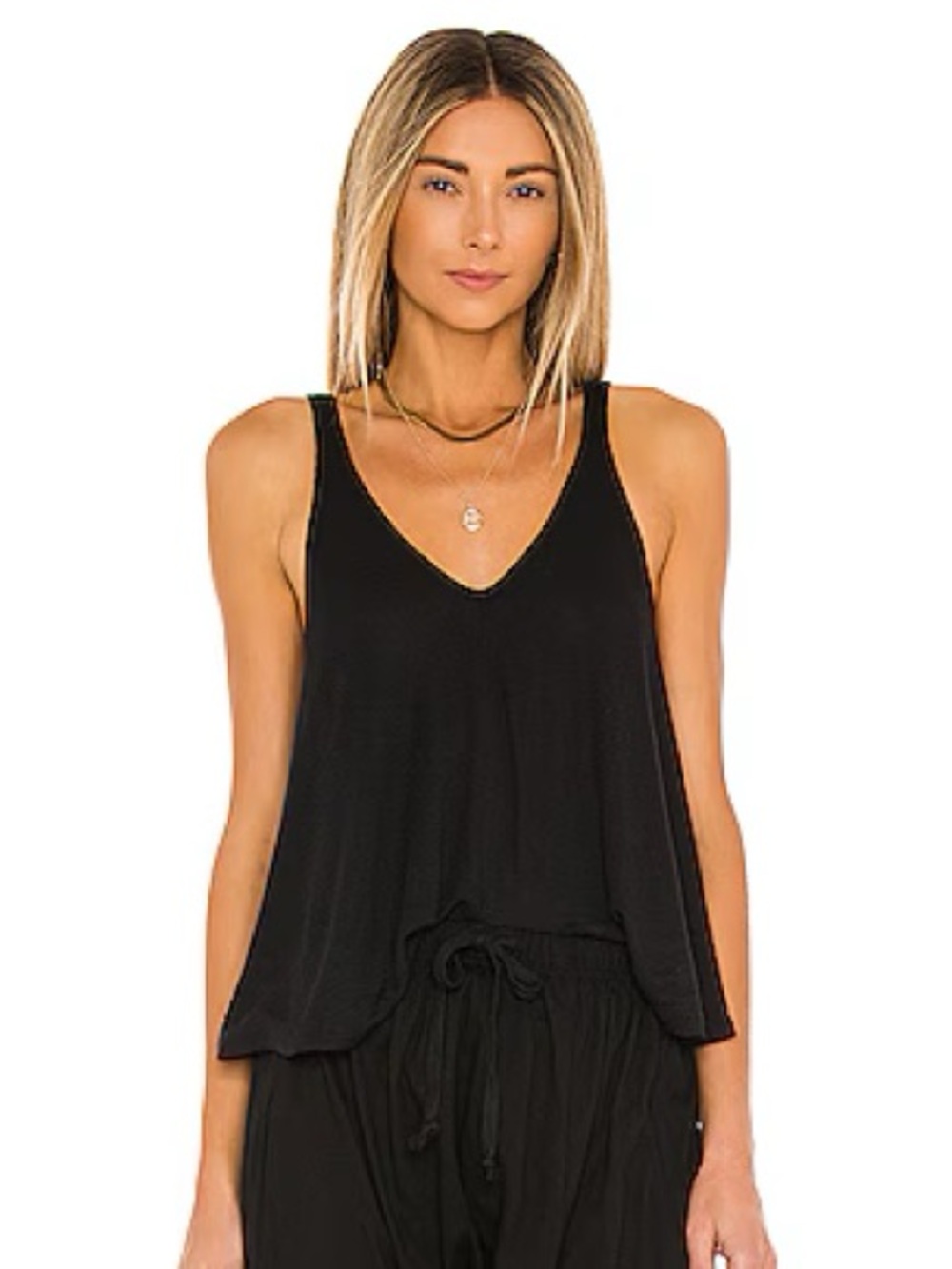 Free People Dani Tank in Black